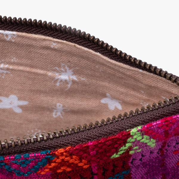 Leather La Doble Clutch with Weaving